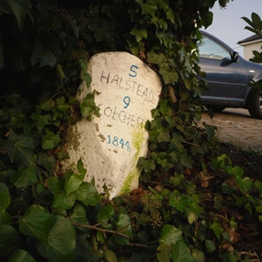 Milestone, Chalkney House, Colchester Road