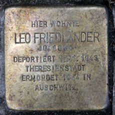 Stolperstein à la mémoire de Leo Friedländer