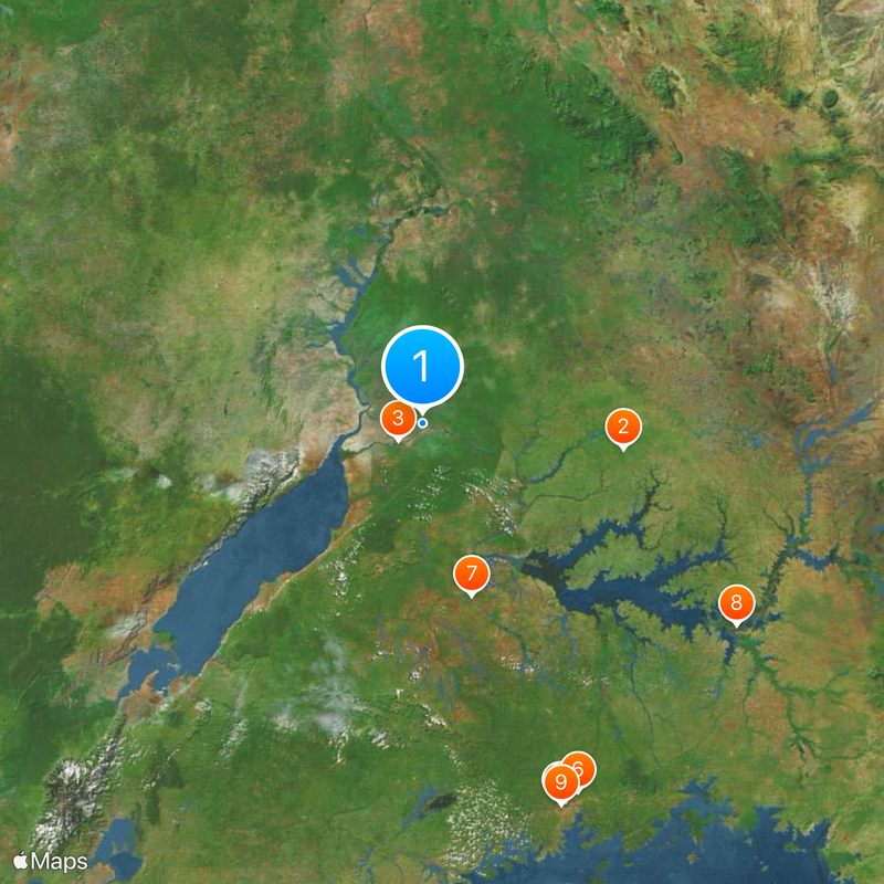 Murchison Falls National Park Map