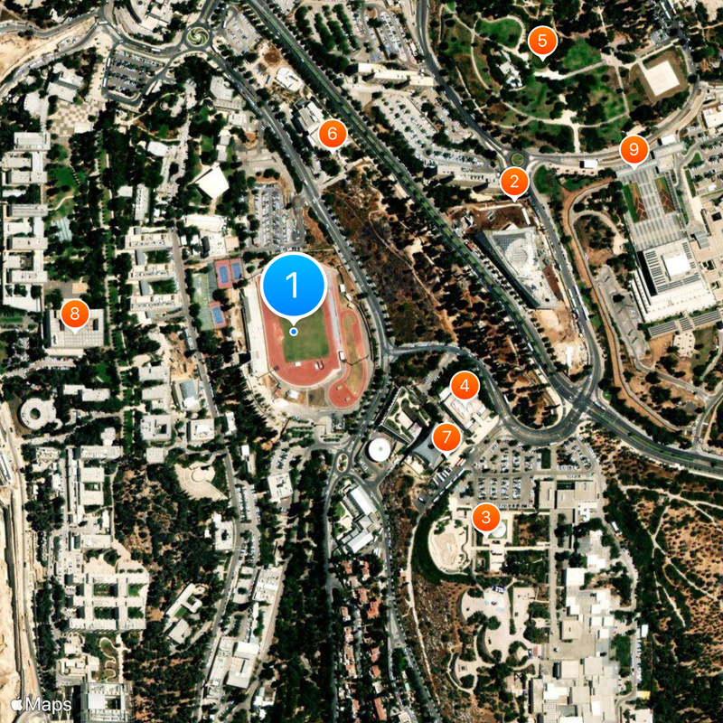 Hebrew University of Jerusalem Map