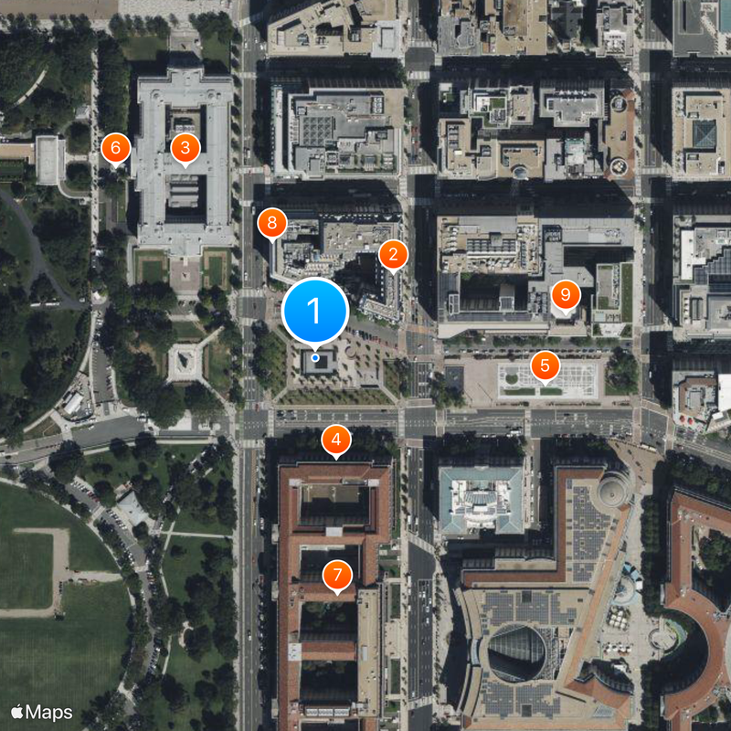 National World War I Memorial Map