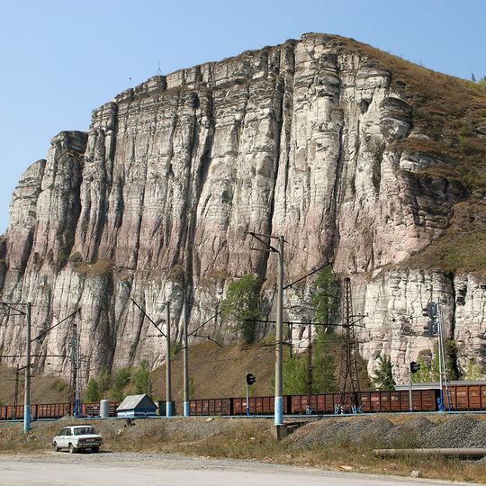 Geological outcrops of argillites