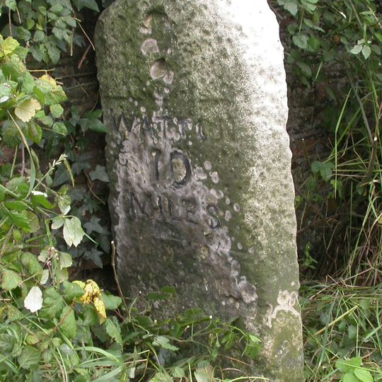 Milestone, Station Road, c.60m W of level crossing