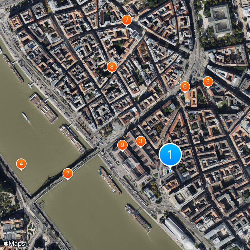 MEININGER Budapest Great Market Hall Mapa