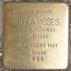 Stolperstein dedicated to Rifka Moses
