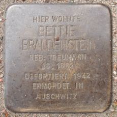 Stolperstein dedicated to Bettie Brandenstein
