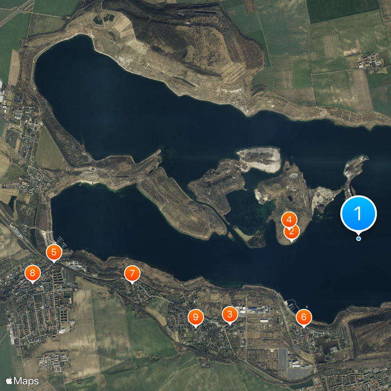 Geiseltalsee Map