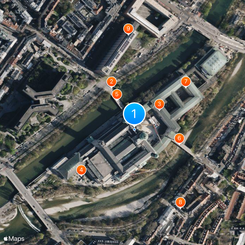 Deutsches Museum Mapa