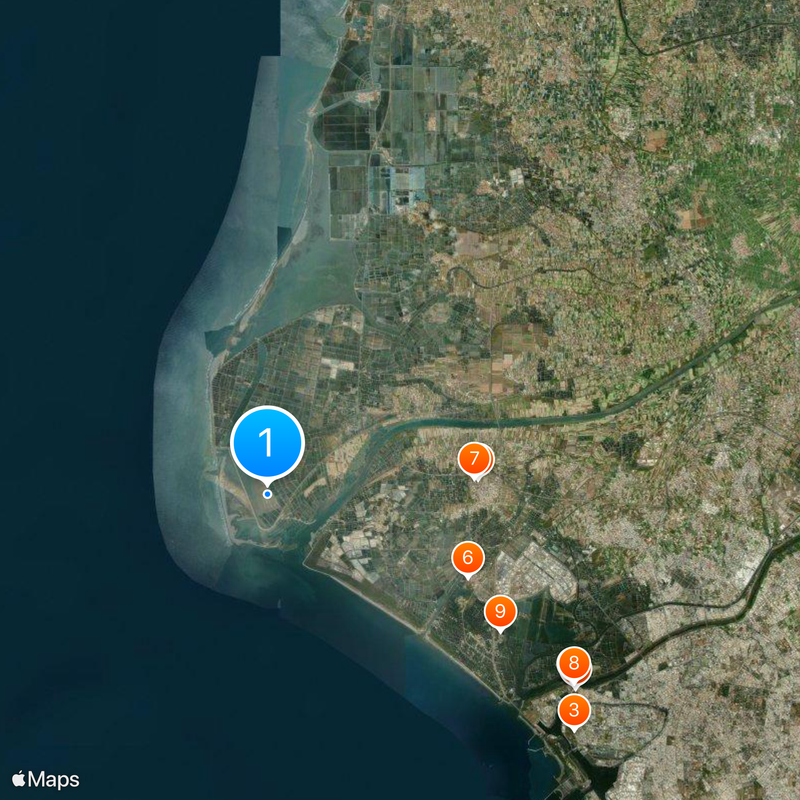 Taijiang-Nationalpark Karte