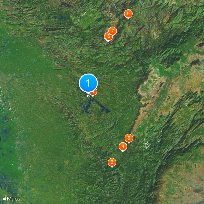 Idukki district Mapa