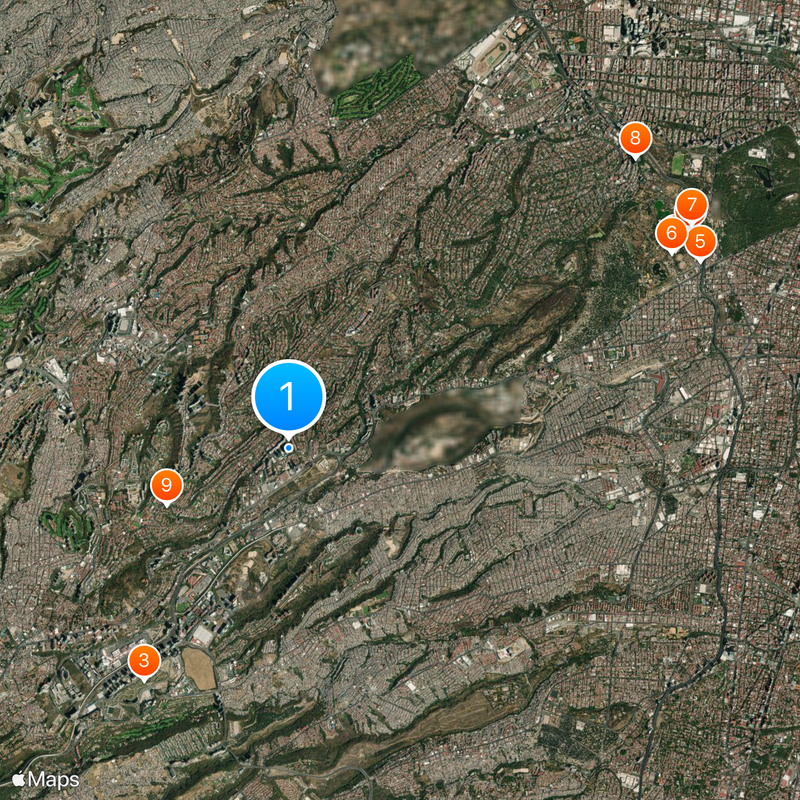 Arcos Bosques Torre 1 Mapa