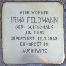 Stolperstein en memoria de Irma Feldmann