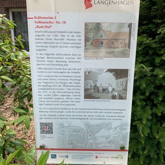 GLIEM Tafel 58 Vollmeierhof Nr. 10 Rust-Hof