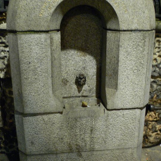 Drinking Fountain Attached To Church Walls And Railing To Church Of St Martin In The Fields