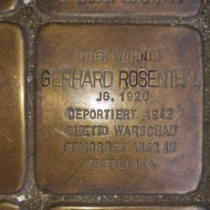 Stolperstein dedicated to Gerhard Oskar Rosenthal