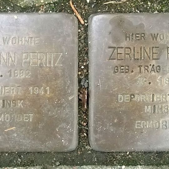 Stolperstein à la mémoire de Zerline Peritz