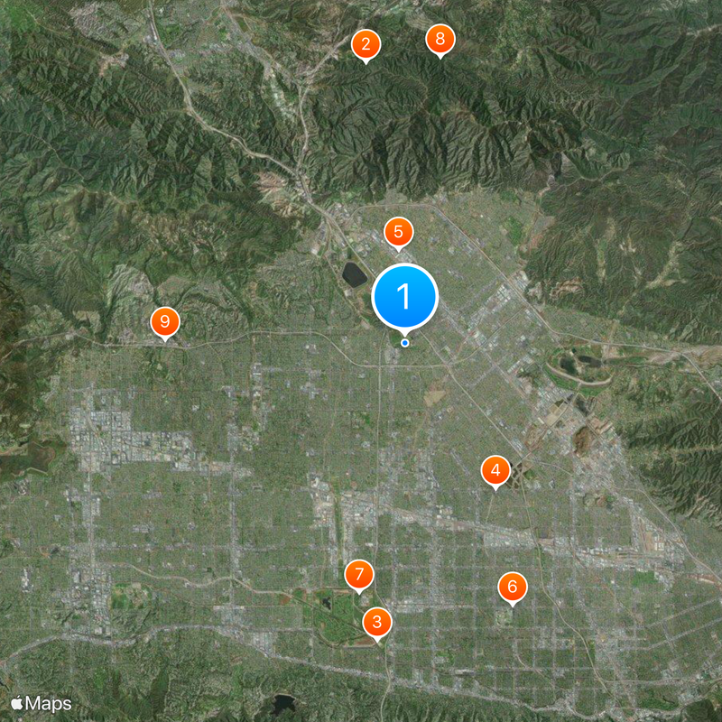 Misión del Señor Fernando, Rey de España Mapa