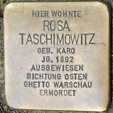 Stolperstein en memoria de Rosa Taschimowitz