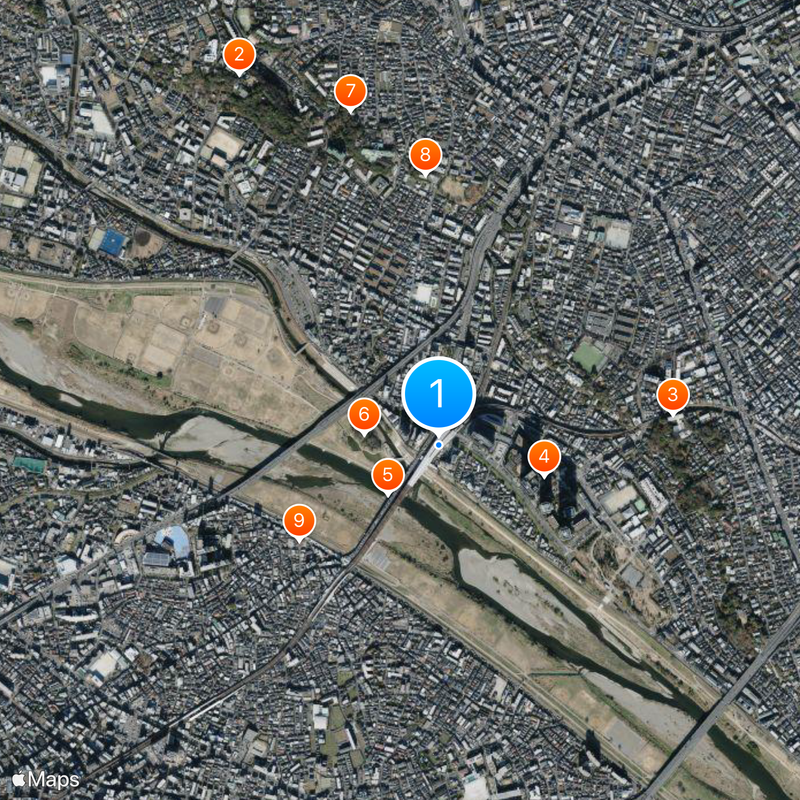 Futako-Tamagawa Mapa