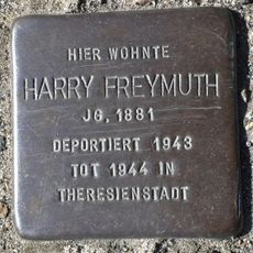 Stolperstein dedicated to Harry Freymuth