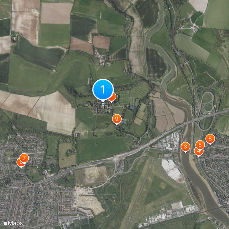 Lancing College Map
