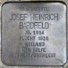 Stolperstein em memória de Josef Heinrich Bardfeld