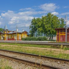 Ensemble of historical buildings on Kuzhenkino railway station
