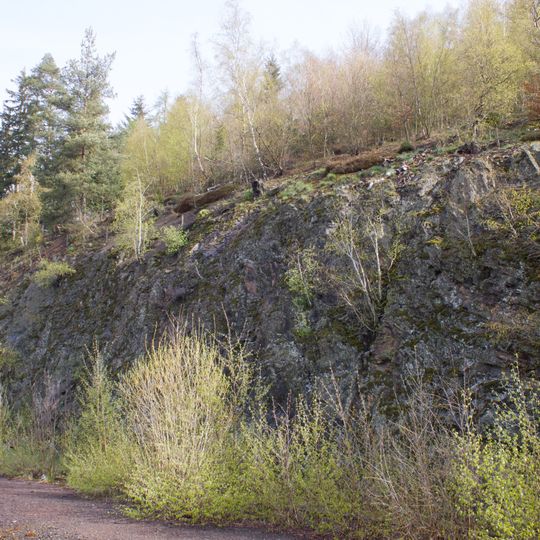 Aufschluss der Teuschnitzer Schichten am Bahnhof Naila