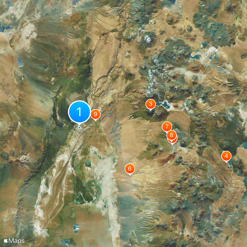 Valle de la Luna Map