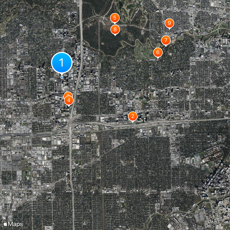 Uptown Houston Map