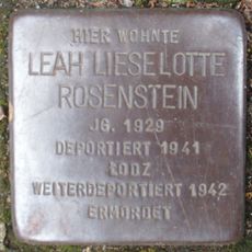 Stolperstein dedicated to Leah Lieselotte Rosenstein