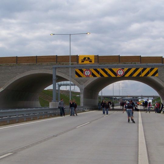 Western wildlife overpass in Cholupice