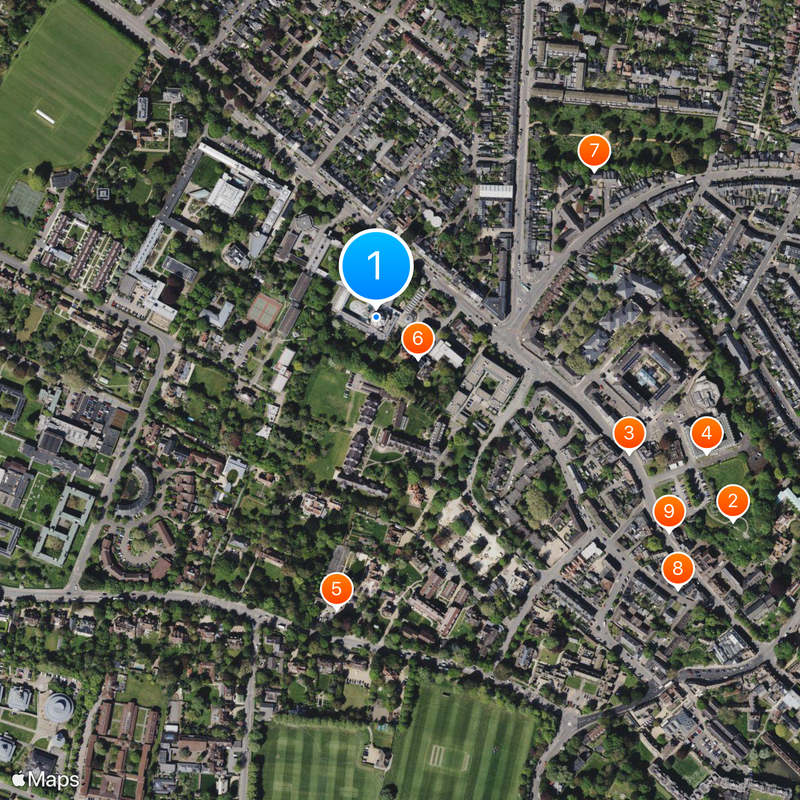 Murray Edwards College Map
