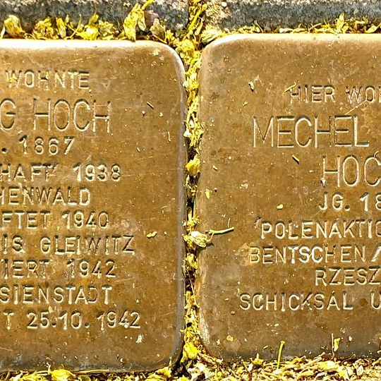 Stolperstein en memoria de Mechel Jojne  Hoch