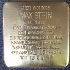 Stolperstein à la mémoire de Max Stein