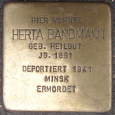 Stolperstein dedicated to Herta Bandmann