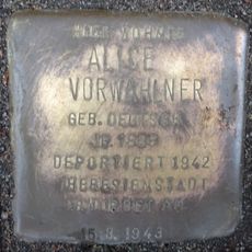 Stolperstein dedicated to Alice Vorwahlner