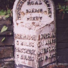 Milestone, New Hey Road / Ainley Top; nr West Lodge Crescent