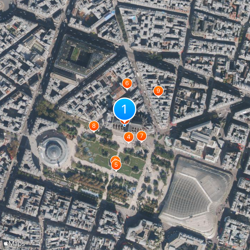 Igreja de Santo Eustáquio Mapa