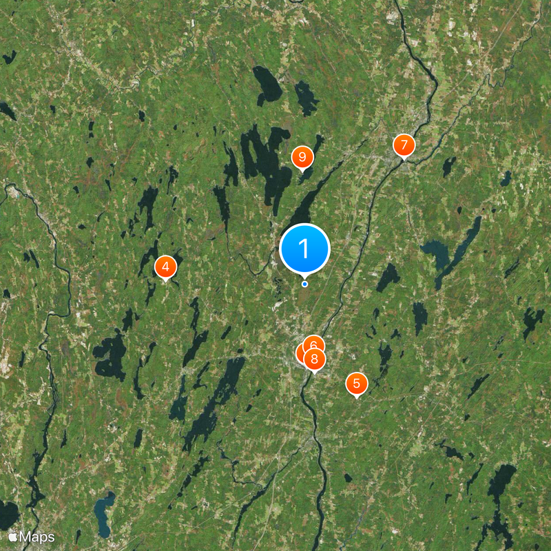 Contea di Kennebec Mappa