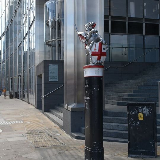 Post At Corner Of Worship Street