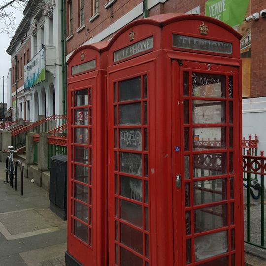 2 K6 Telephone Kiosks, Outside York Hall, Bethnal Green