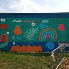 Mural on Distribution substation TS 109