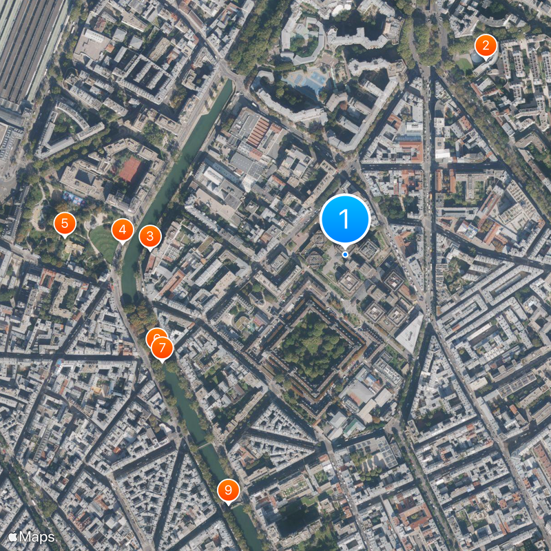 Hôpital Saint-Louis Map