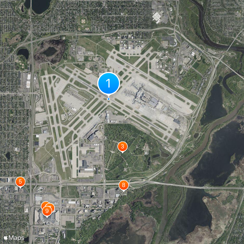 Minneapolis–Saint Paul International Airport Map