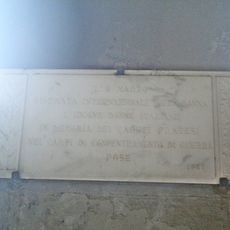 Memorial plaque to the fallen in concentration camps