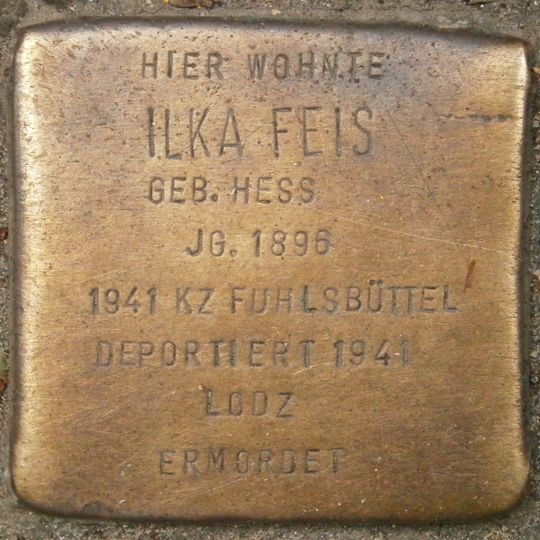 Stolperstein en memoria de Ilka Feis