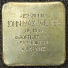 Stolperstein dedicated to John Max Wiener