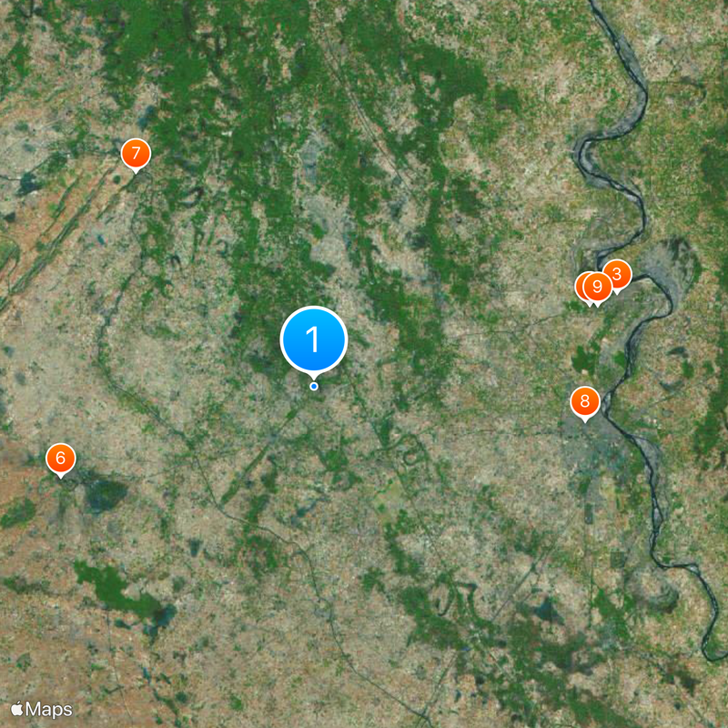 Radha Kund Map