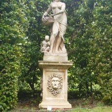 Sculpture Depicting Pomona In Belvoir Castle Sculpture Garden (one Of Seven Statues)